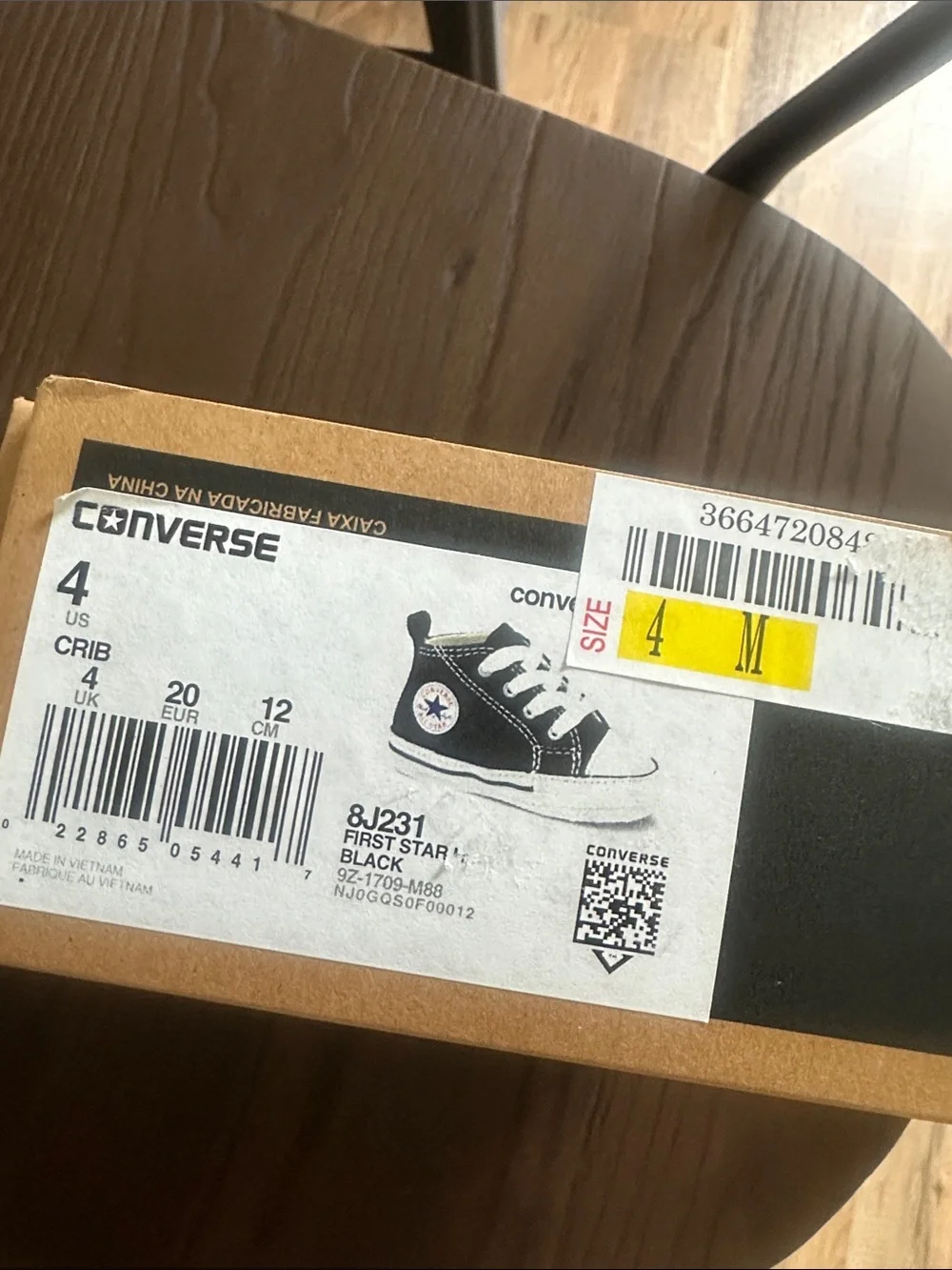 Converse Kids Black and White Low-Top Sneakers